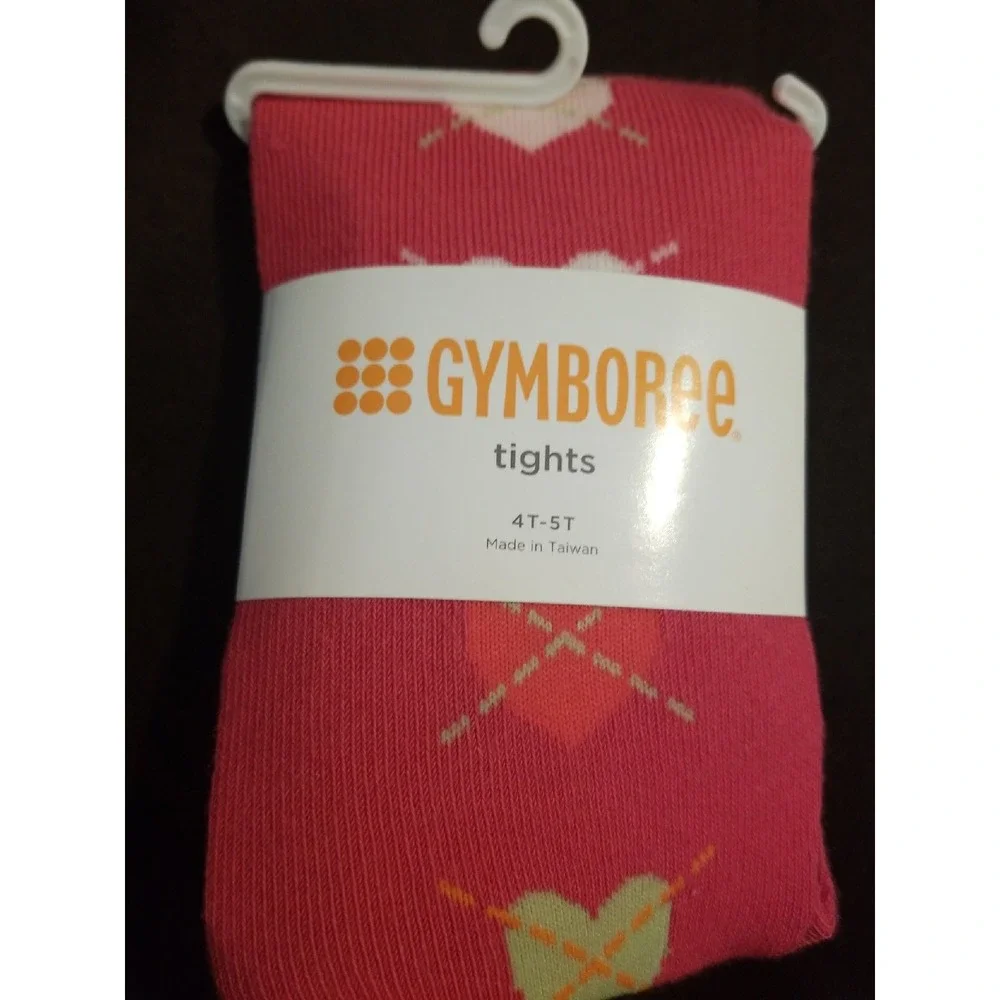 Gymboree little hearts tights 4t 5t nwt